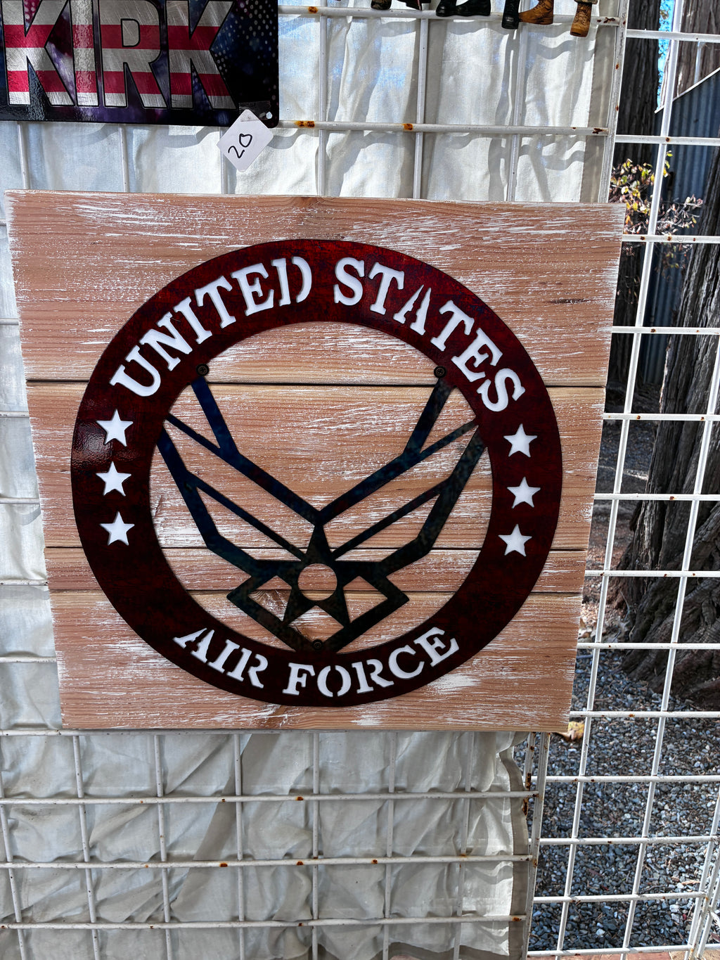 Patriotic 16in Airforce Round Metal Sign 16 18 Gauge Steel Wall Decor