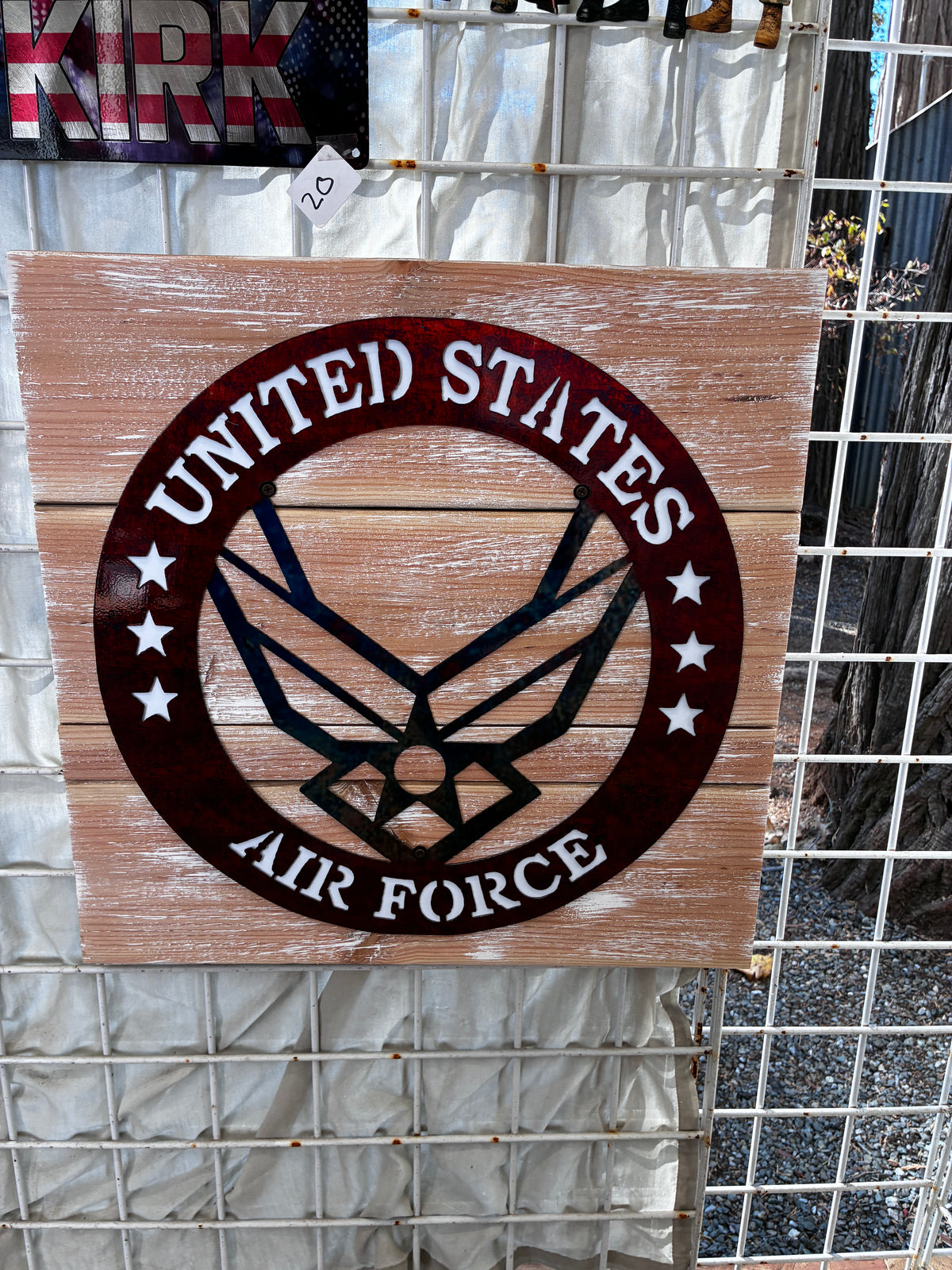 Patriotic 16in Airforce Round Metal Sign 16 18 Gauge Steel Wall Decor