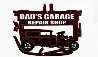 Dads Garage Repair Shop Metal Sign 24x24 18 Gauge Steel Wall Decor