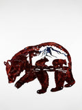 Wildlife Bear in Bear Paw Metal Sign 14x10 18 Gauge Steel Wall Decor