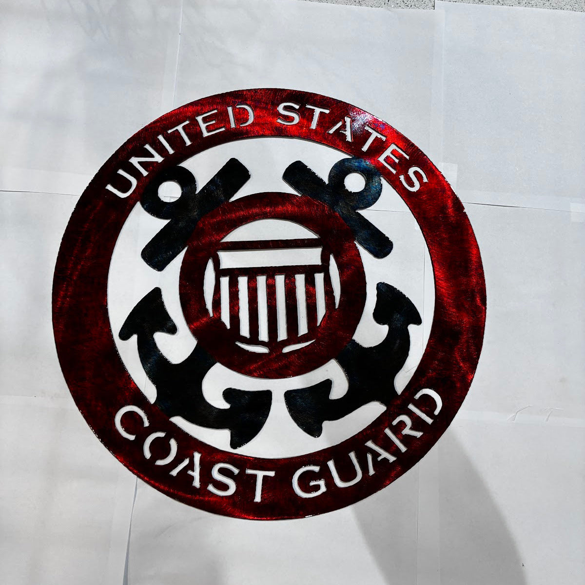 Patriotic Coast Guard Metal Sign 16 18 Gauge Steel Wall Decor