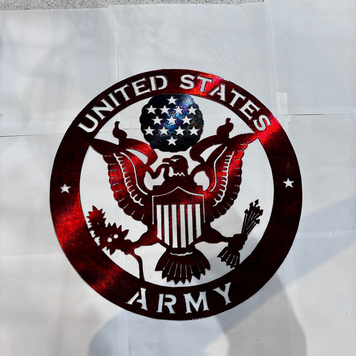 Patriotic Army Metal Sign 16 18 Gauge Steel Wall Decor