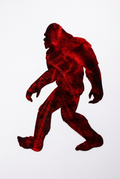 Bigfoot Sasquatch Copper Metal Sign 16x10 18 Gauge Steel Wall Decor