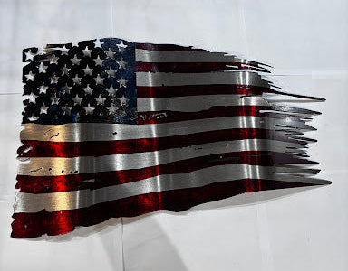 Battle Flag Metal Sign