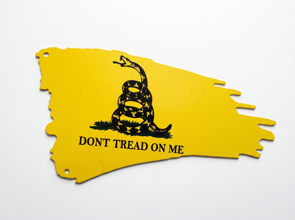 Magnet Don't Tread on Me Flag Yellow Metal Magnet 3x6