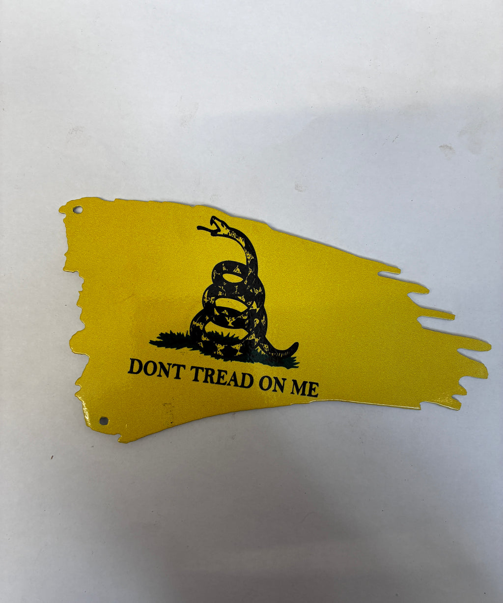 Magnet Don't Tread on Me Flag Yellow Metal Magnet 3x6