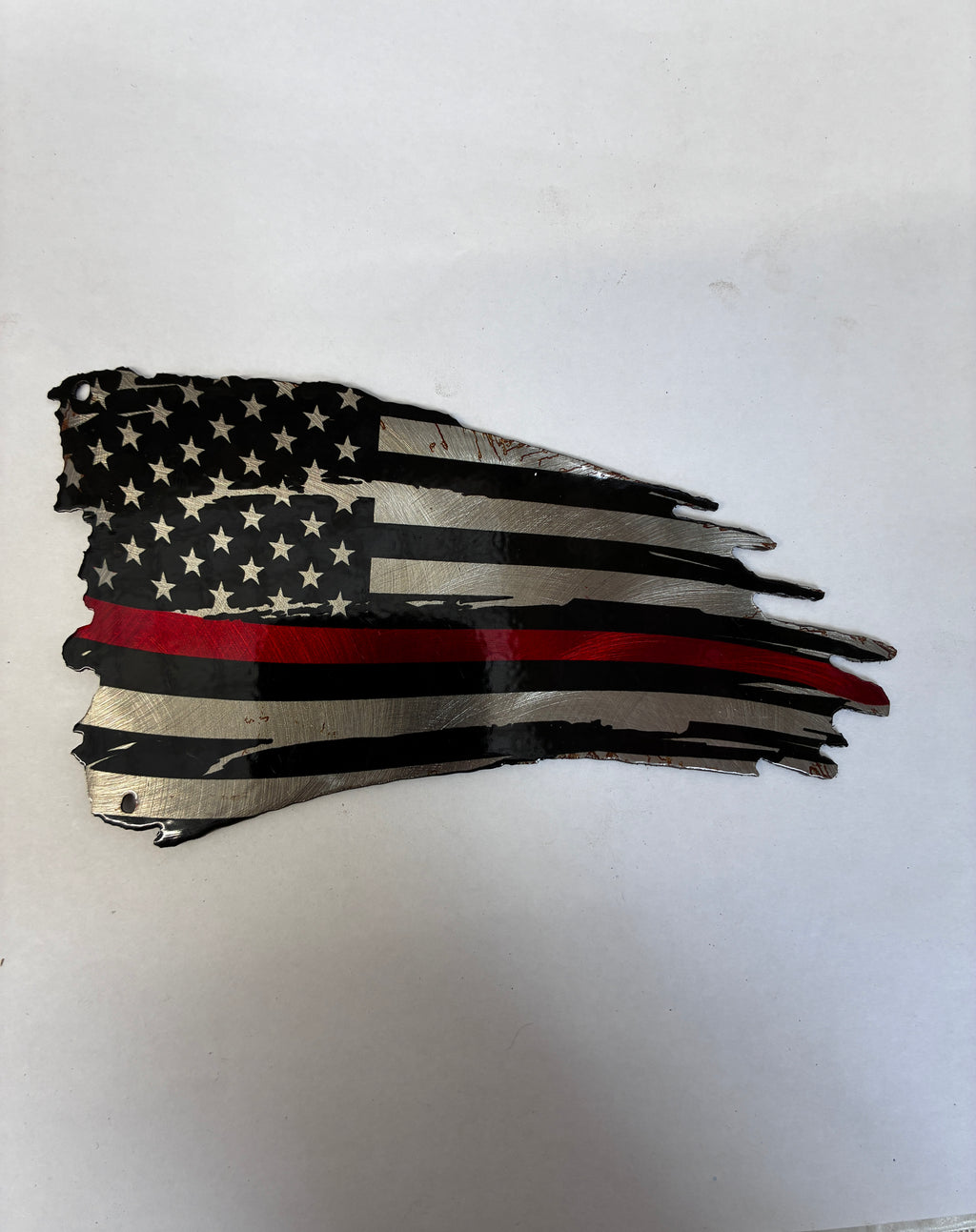 Magnet Red Line Flag Metal Magnet 3x6