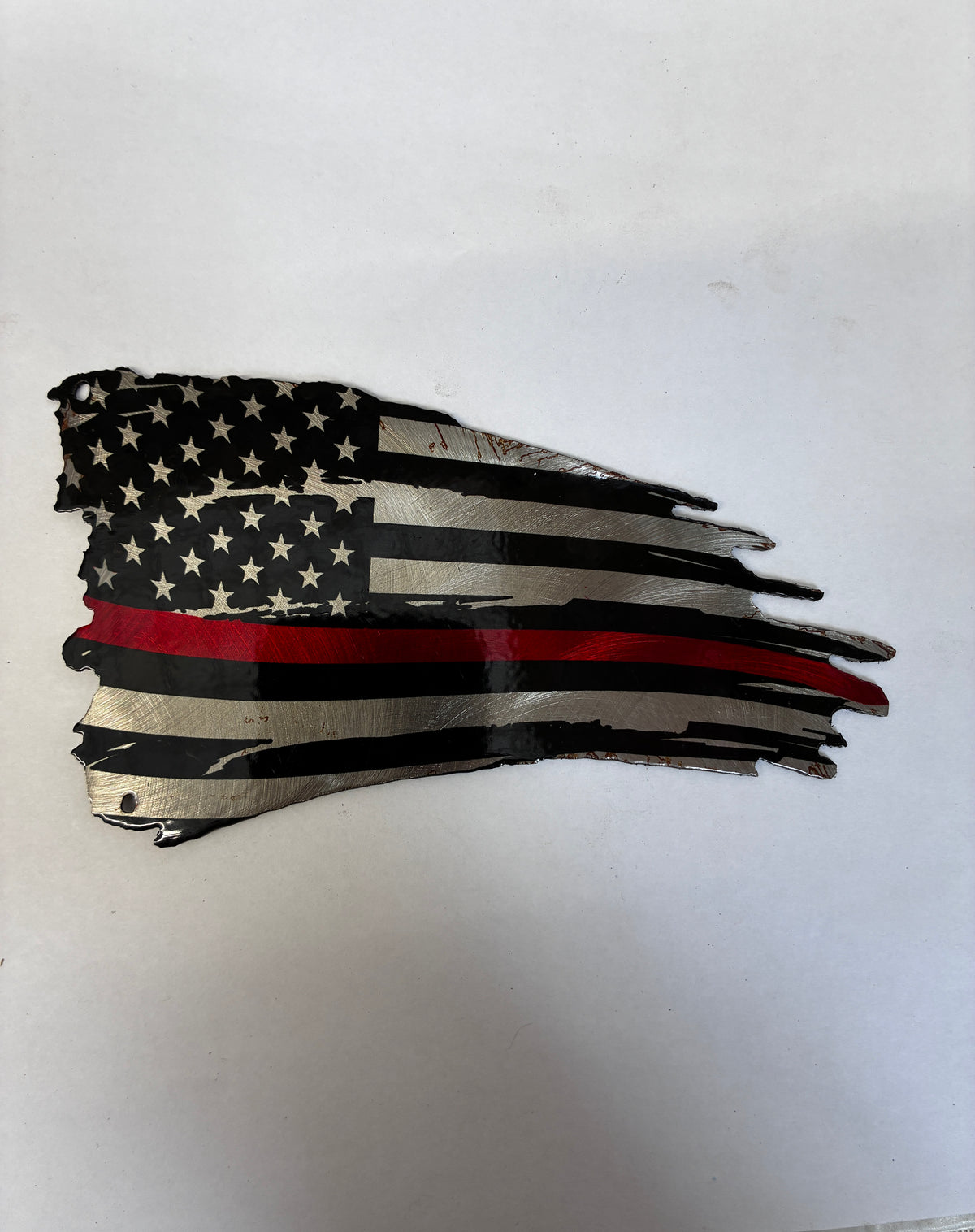 Magnet Red Line Flag Metal Magnet 3x6