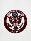 Patriotic Army Metal Sign 16in