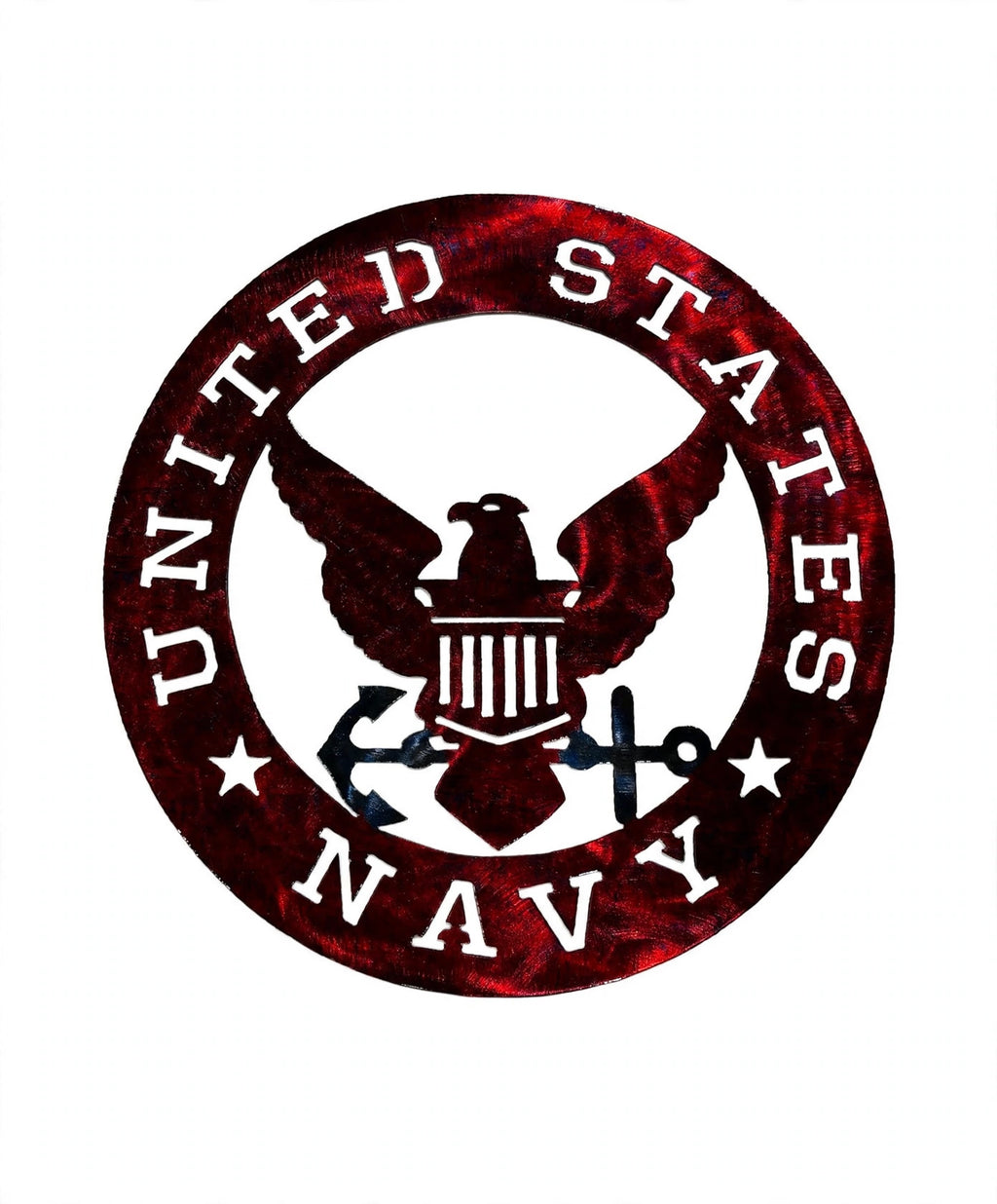 Patriotic Navy Metal Sign 16in