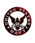 Patriotic Navy Metal Sign 16in