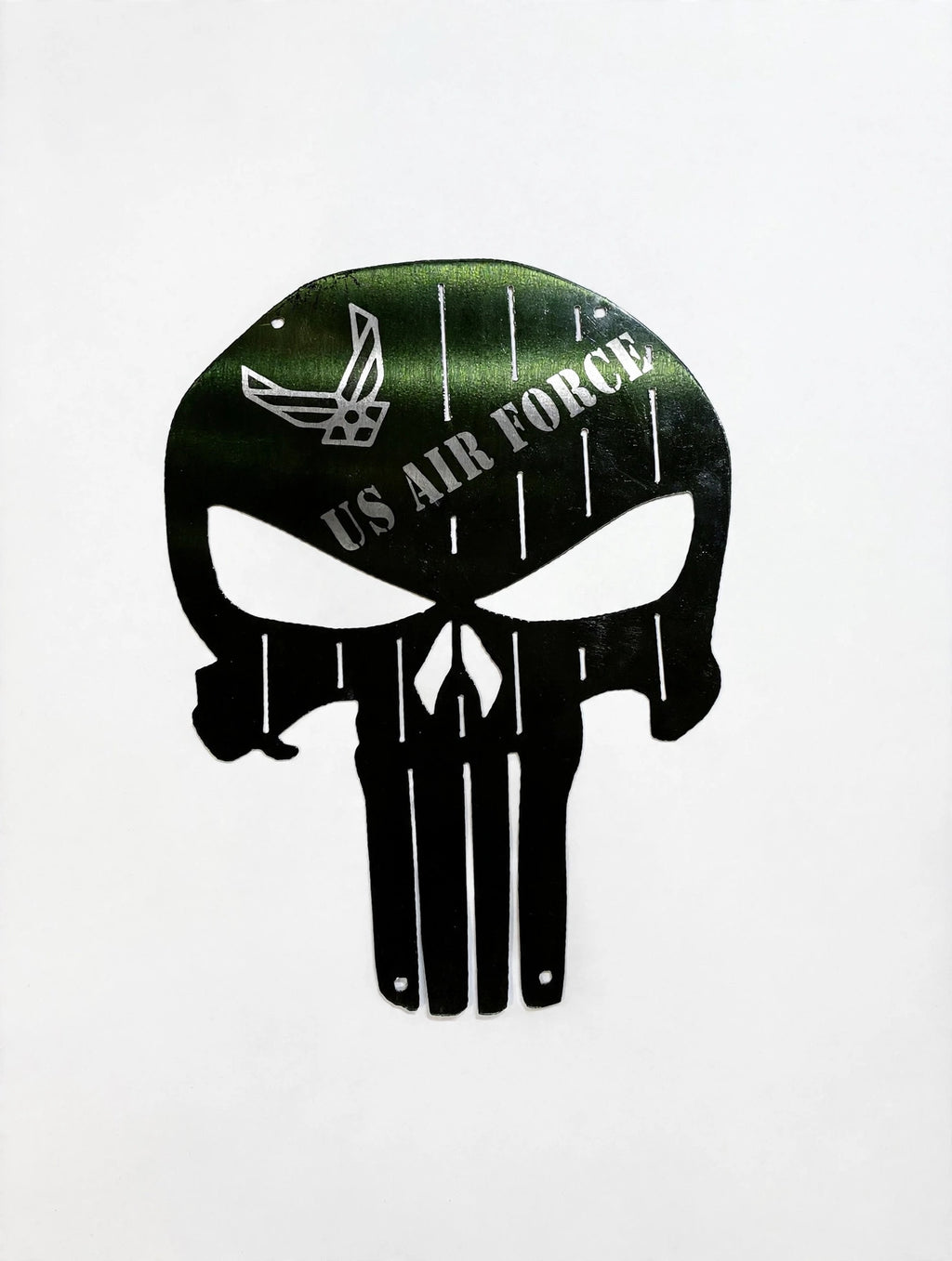 Patriotic 16in Airforce Punisher Metal Sign