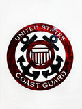 Patriotic Coast Guard Metal Sign 16in